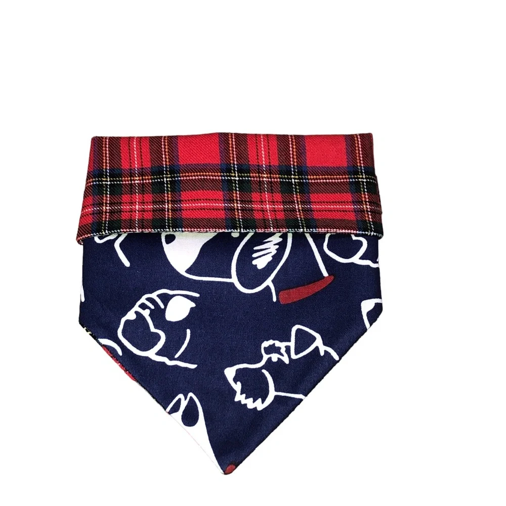 Dog Neckwear Over the Collar Reversible 2n1 Pet/ Dog Bandana